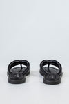 Quilted slide sandals
