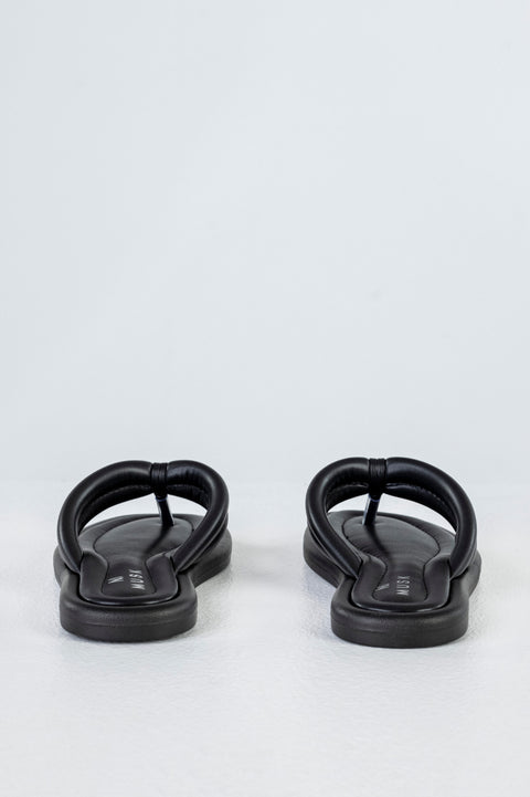 Quilted slide sandals