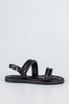Quilted slide sandals