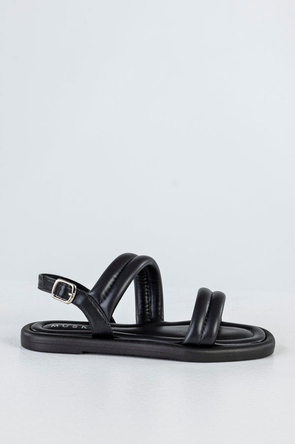 Quilted slide sandals