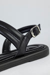 Quilted slide sandals