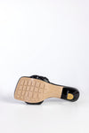 Braided padded heeled sandals