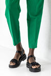 Flatform sandals with buckle