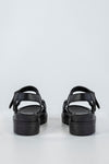 Flatform sandals with buckle