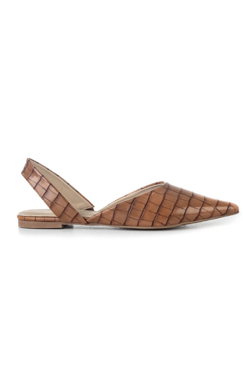 Slingback, pointed toe shoes